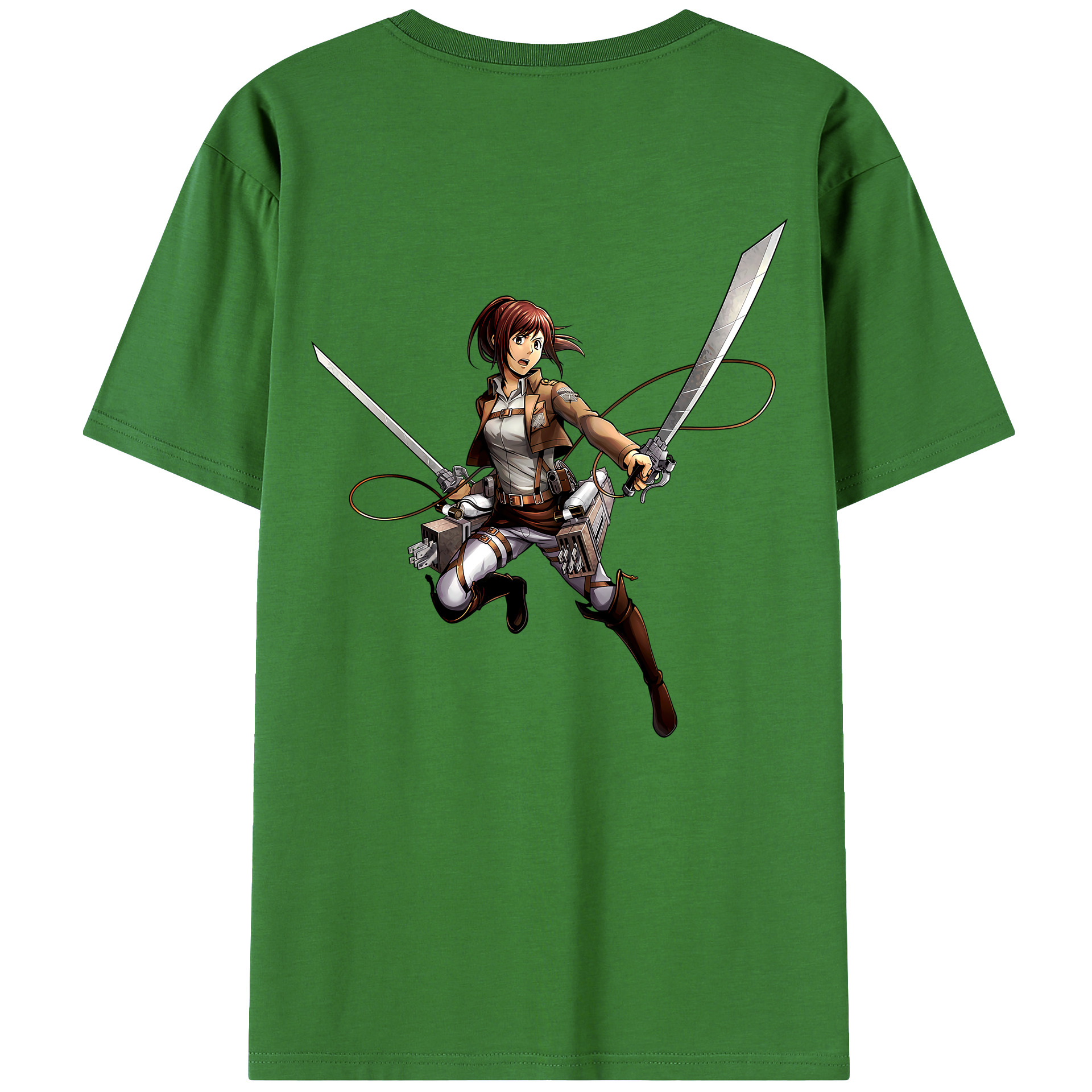 （画像用） 進撃の巨人 サシャ·ブラウス Attack on Titan Sasha Blaus レディース半袖Tシャツ(バックプリント)